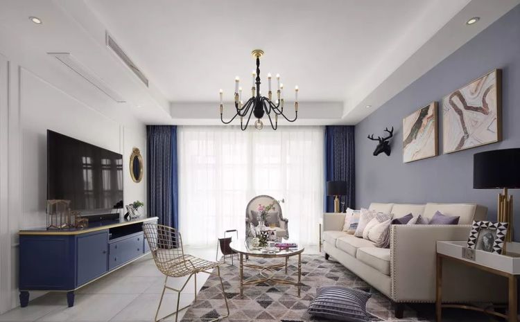 |新房装修非常漂亮，一个客厅尽显奢华大气！