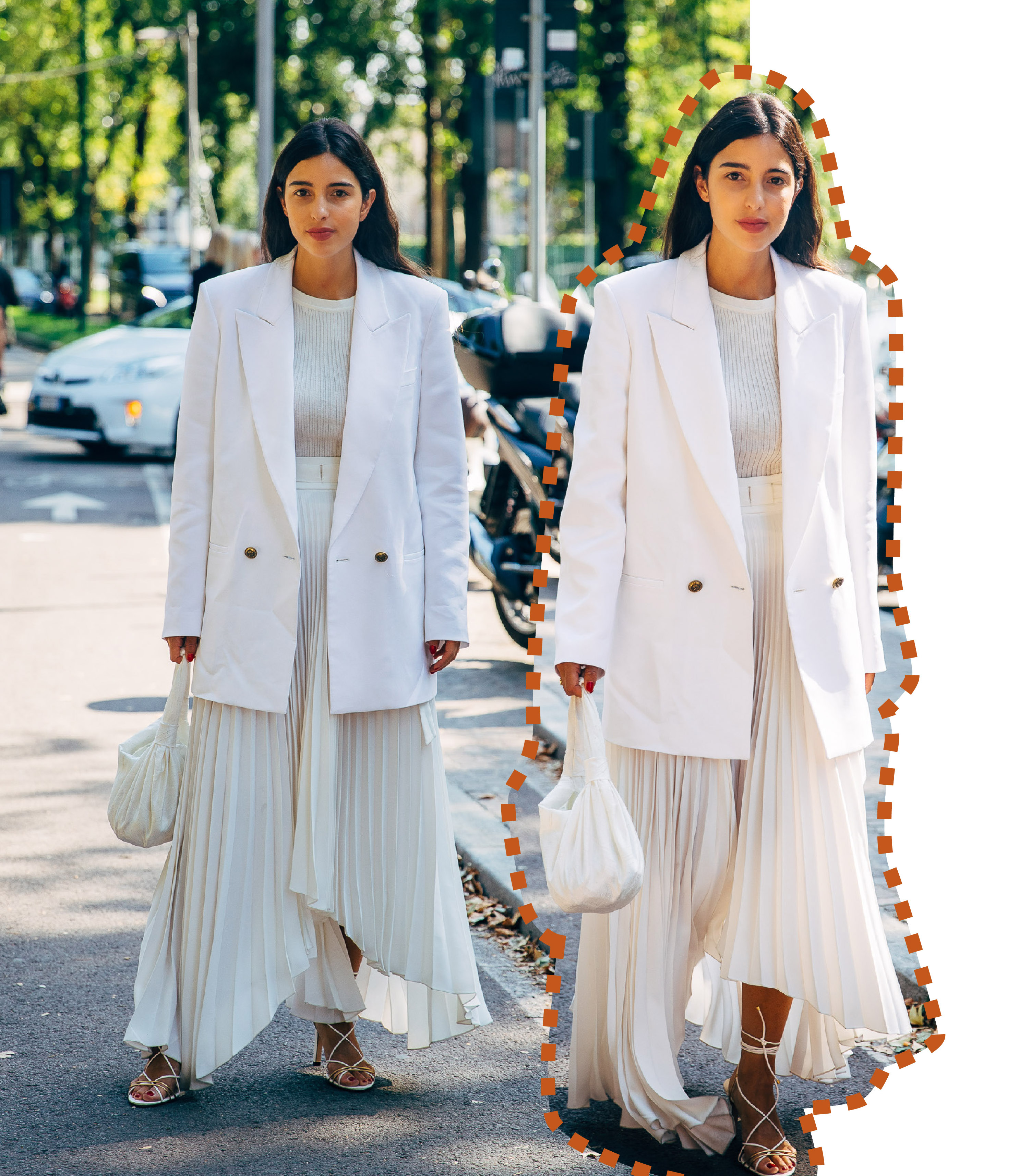 时尚不打羊|初秋换季百褶裙必不可少,这样穿轻盈又优雅,简单穿出秋日风情!