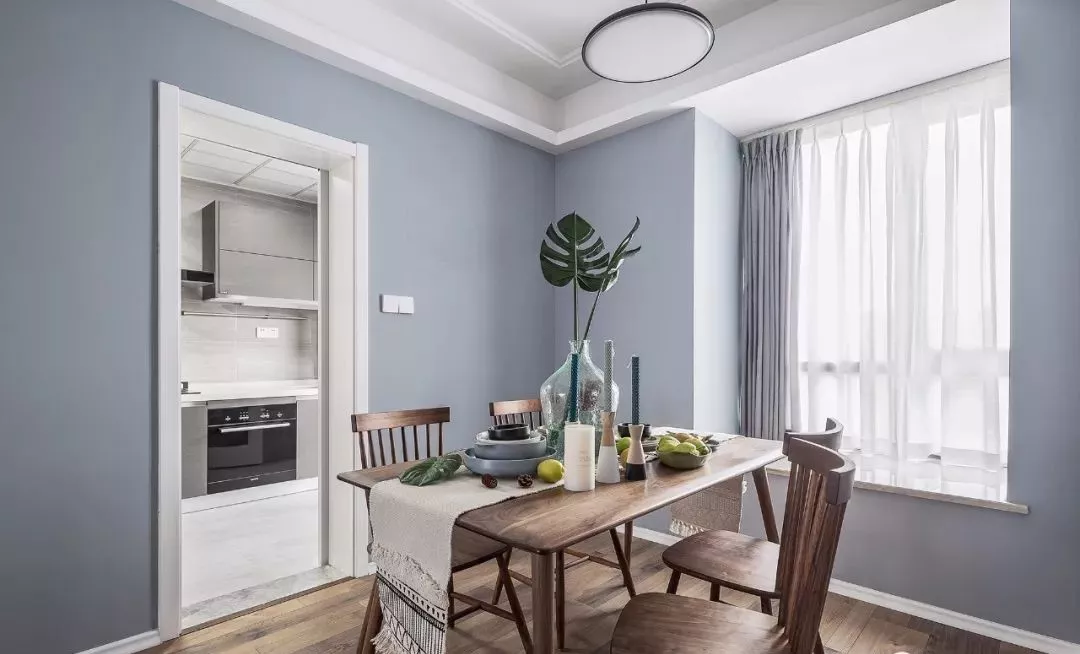 130平细腻北欧三室，拆一堵墙入户变好大