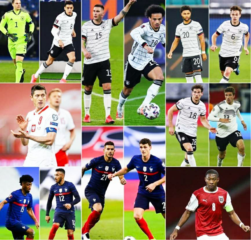 拜仁慕尼黑|欧洲杯法国对阵德国,场上一大半的人将会是拜仁慕尼黑队员