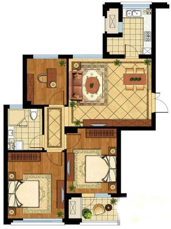 |92平通过设计手法来改变空间，让空间看起明亮舒适