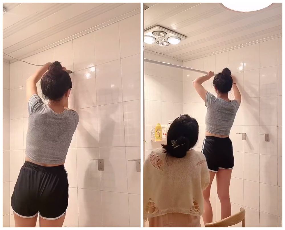 合租闺蜜改造租屋卫生间：低预算将脏旧厕所，变成简洁网红风