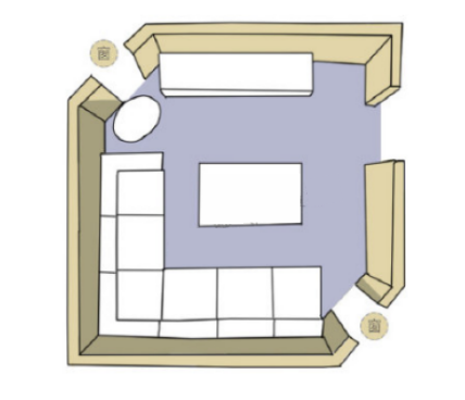 买房不易，1㎡都不能浪，设计师教你设计简单又实用的客厅