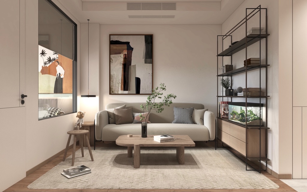 惠泽设计|60㎡两居空间巧布局,功能强大现代时尚,住下3代4口不拥挤,佩服!