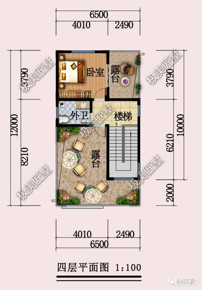 6.5×10.5米，小开间这样建，时尚又实用！