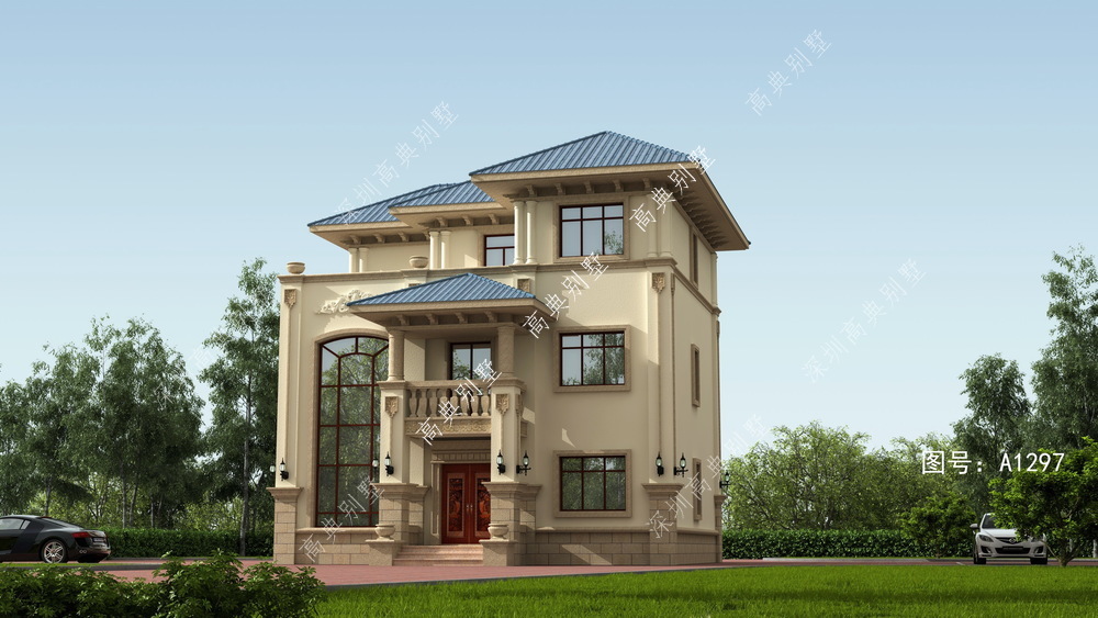 简欧|三层简欧别墅，占地面积不大、家乡建栋，邻居羡慕您。