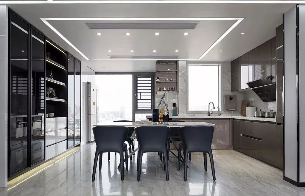 |126平现代简约三室,线条时尚质感高级