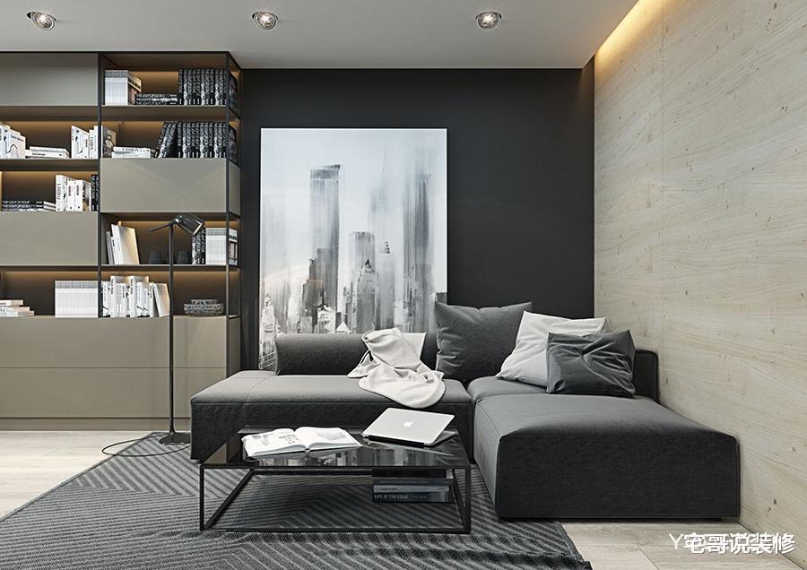 宅哥说装修 90后夫妻的42㎡小家,面积虽然不大,但高级感怎么也藏不住,大气