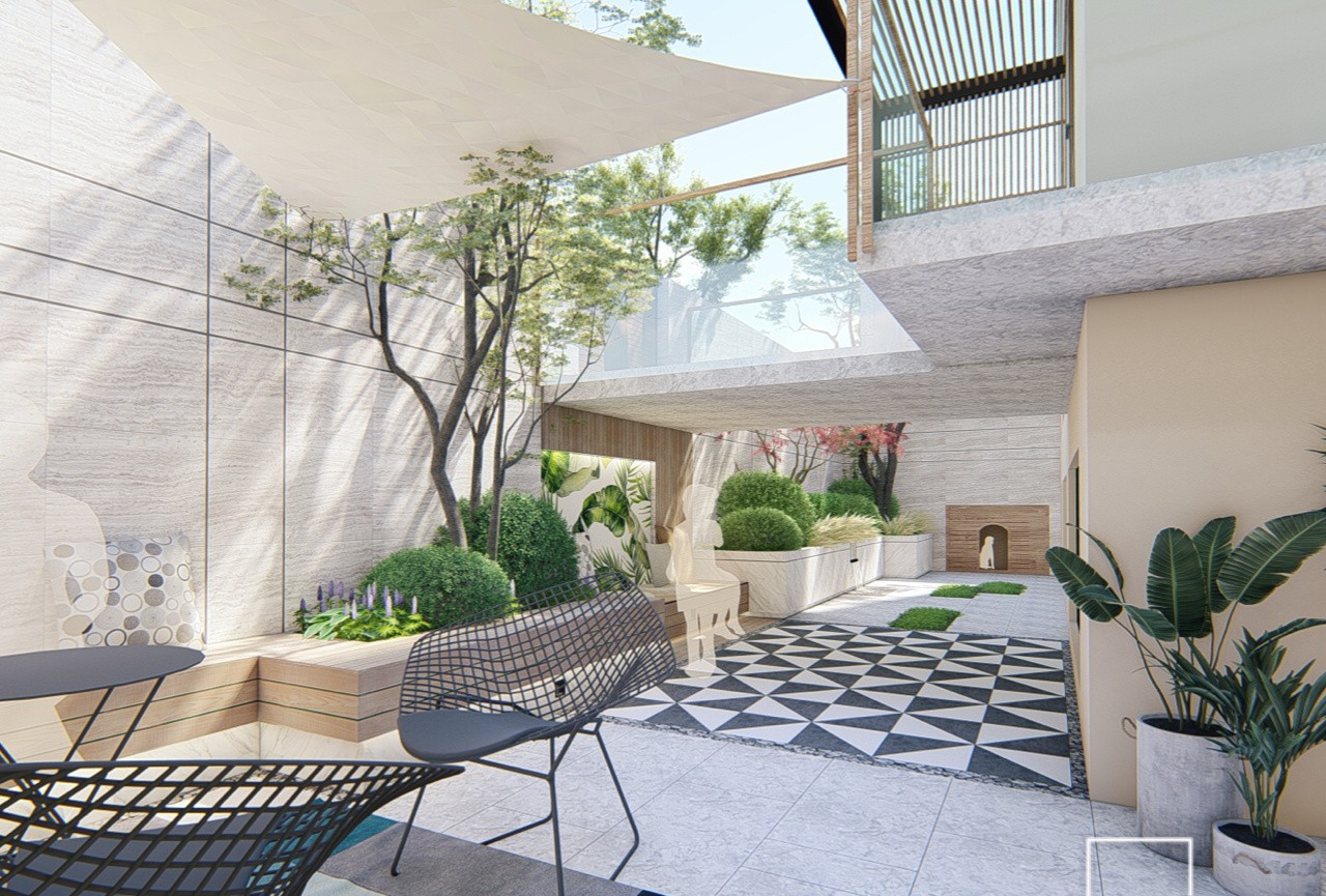 打造一个，建在地面下的“下沉式庭院”花园，比传统院落更实用