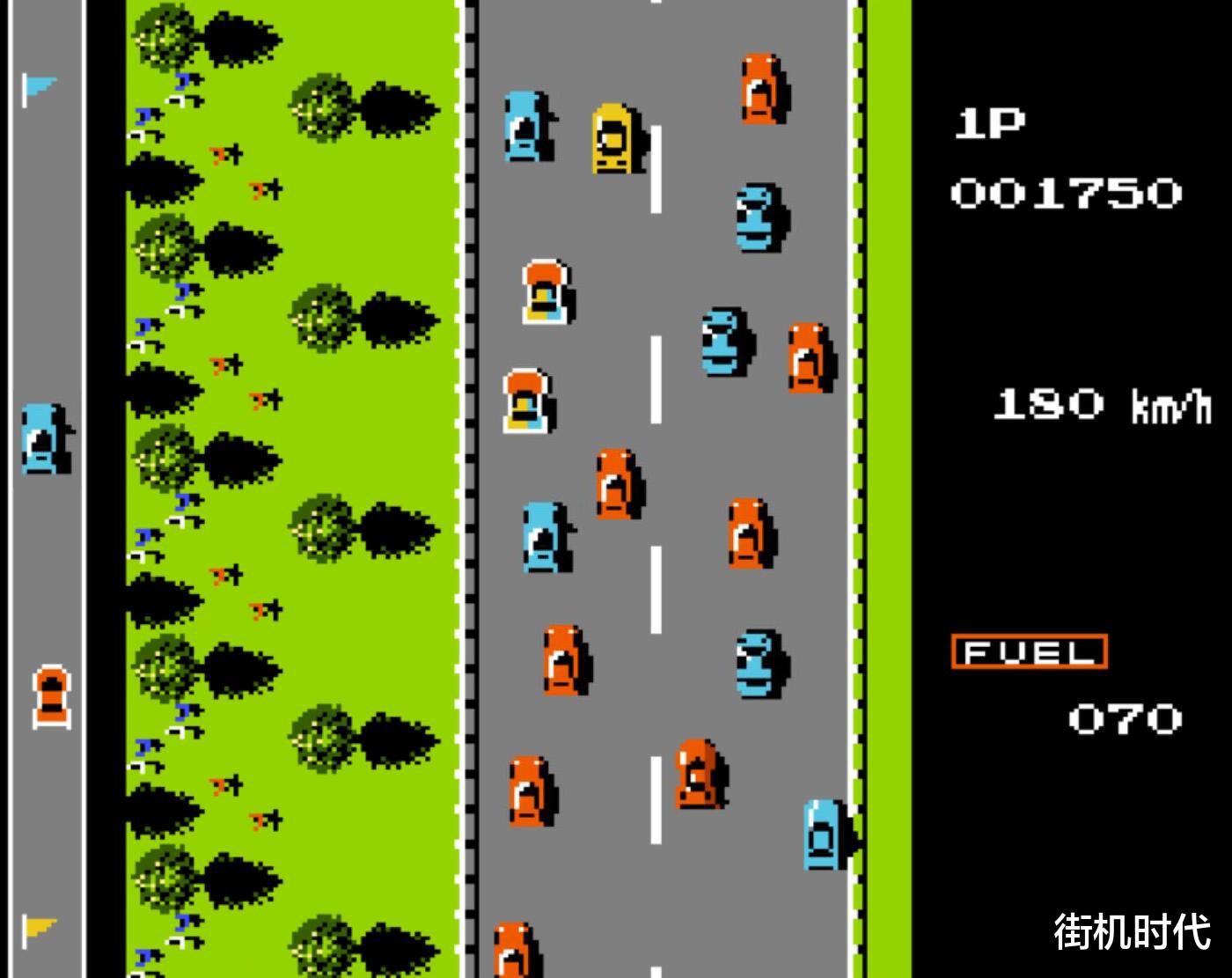 豹子 这一天等得太久，FC游戏《火箭车》卡车上路，其它车通通被撞爆