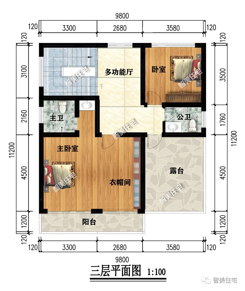 |两栋现代风格别墅，都带架空层，就要这种时尚范儿
