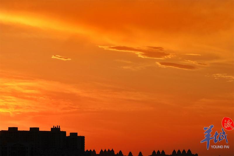 羊城派 街拍丨咸蛋黄爆浆了！羊城今日份的晚霞大片，你拍了吗？