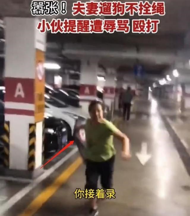 交易 沈阳一大妈遛狗不拴绳，持停车牌假打劝阻者：敢还手我就讹你