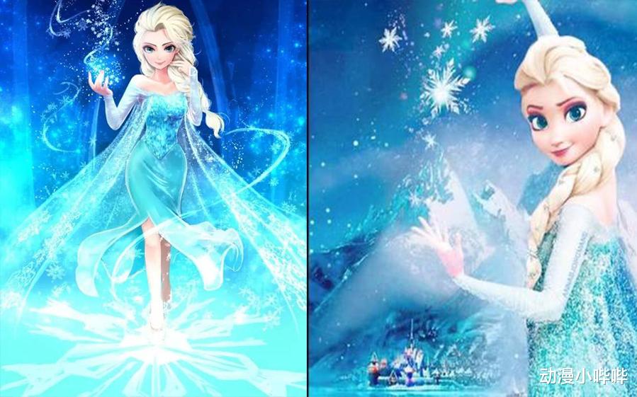 迪士尼公主|“日漫”风打开迪士尼公主，冰雪女王依旧高冷，最可爱还是睡美人