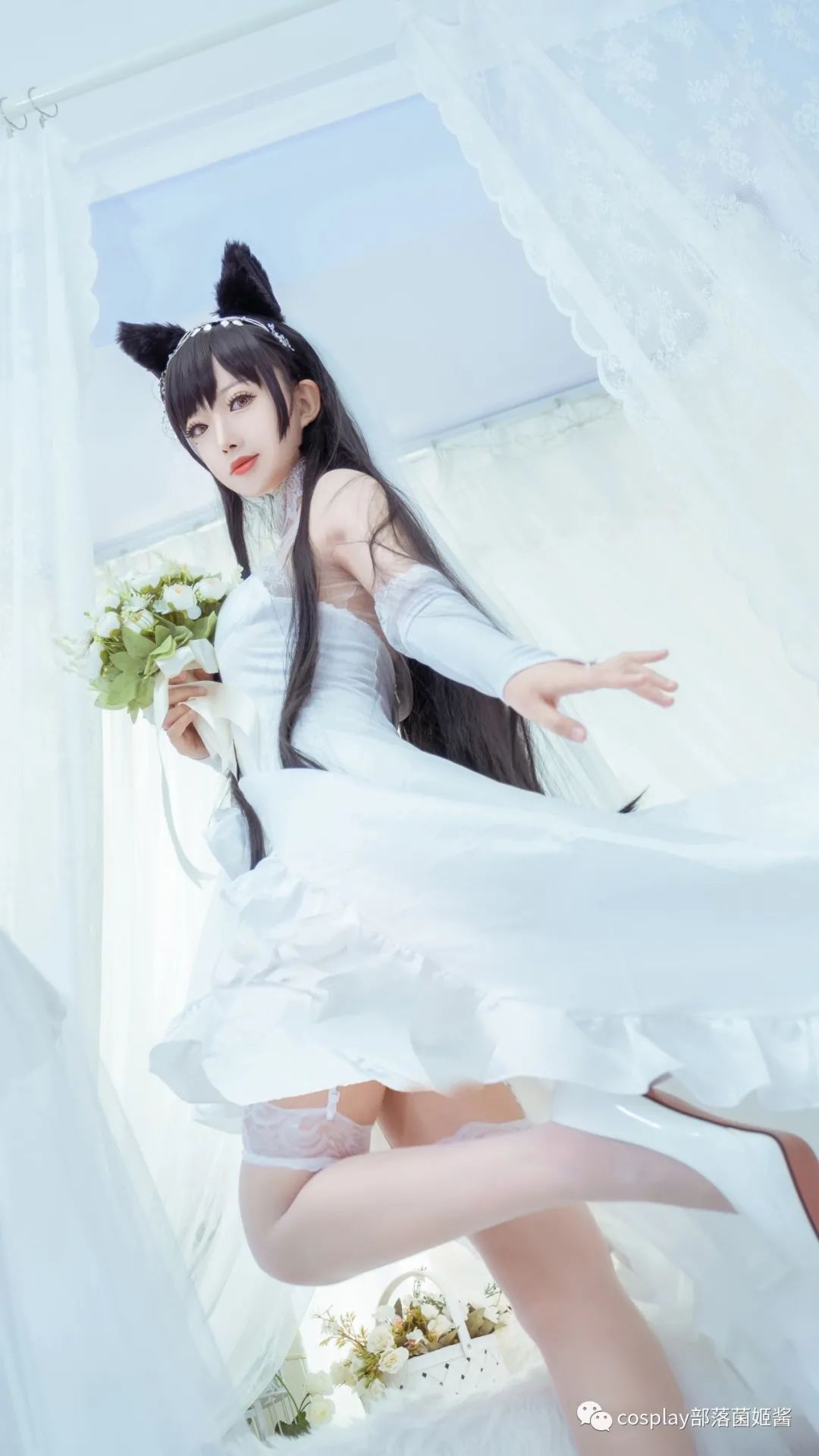 碧蓝航线|cos：碧蓝航线爱宕犬花嫁cos正片@杰西恩