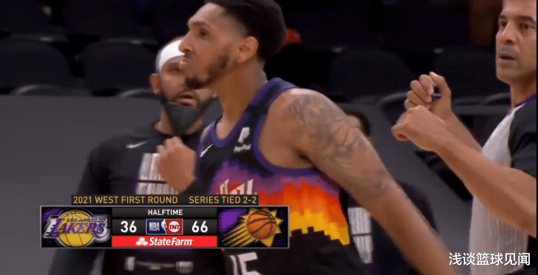 湖人队|湖人轰然崩塌遭30分屠杀,34+6双枪打爆湖人,太阳半场让对手屈服