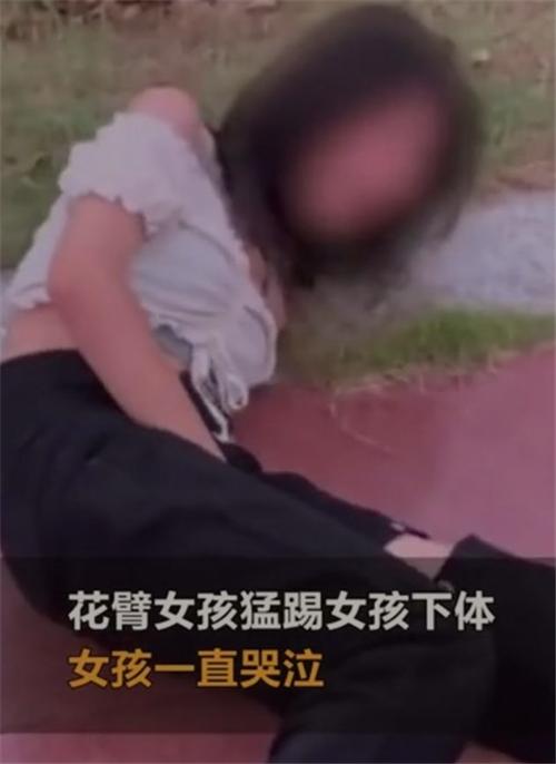 江西一女孩在公园里被多人霸凌，扇耳光、猛踢下体，画面让人愤怒