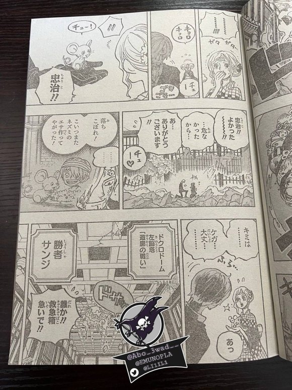 炎灾烬|海贼王1035话全图，索隆展现霸王色缠绕技能，击败炎灾烬