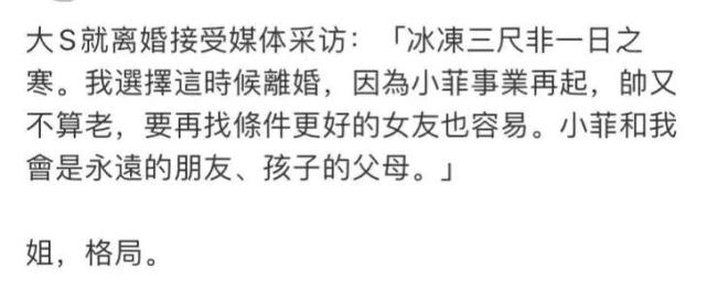 大S|我的感情轰轰烈烈，可我结束的也是斩钉截铁。大S 徐熙媛谈离婚