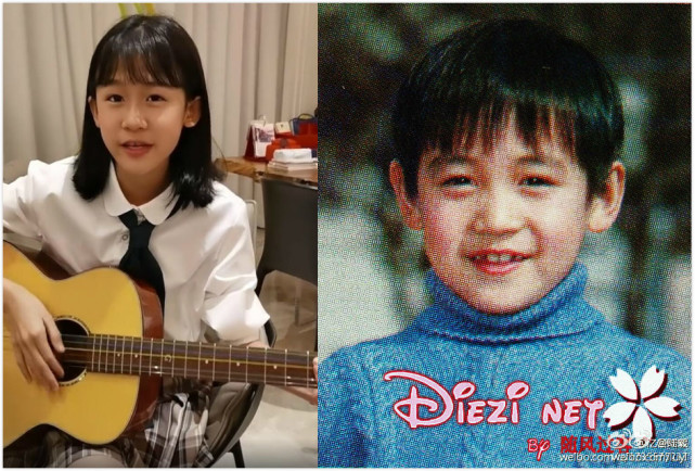 贝儿|陆毅大女儿弹吉他，妹妹故意捣乱贝儿翻白眼，姐姐换牙后撞脸爸爸