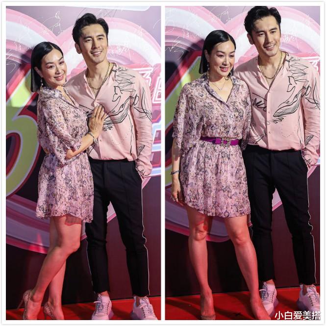 小白爱美搭|钟丽缇和张伦硕穿情侣装,秀恩爱甜蜜“比心”,两人哪有年龄差