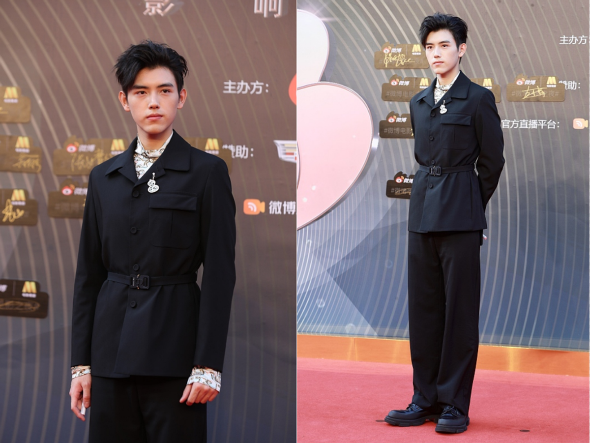 赵雅芝|陈凯歌儿子陈飞宇剪寸头真帅，穿蓝色西装像硬汉，一点不“娘”