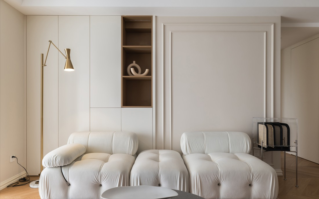 温柔奶茶风三居室,各个空间独立且贯通,氛围柔和恬淡超治愈!