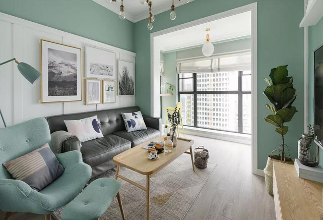 快闪店|103平幸福的三口之家，用马卡龙色系墙漆搭配清新家居