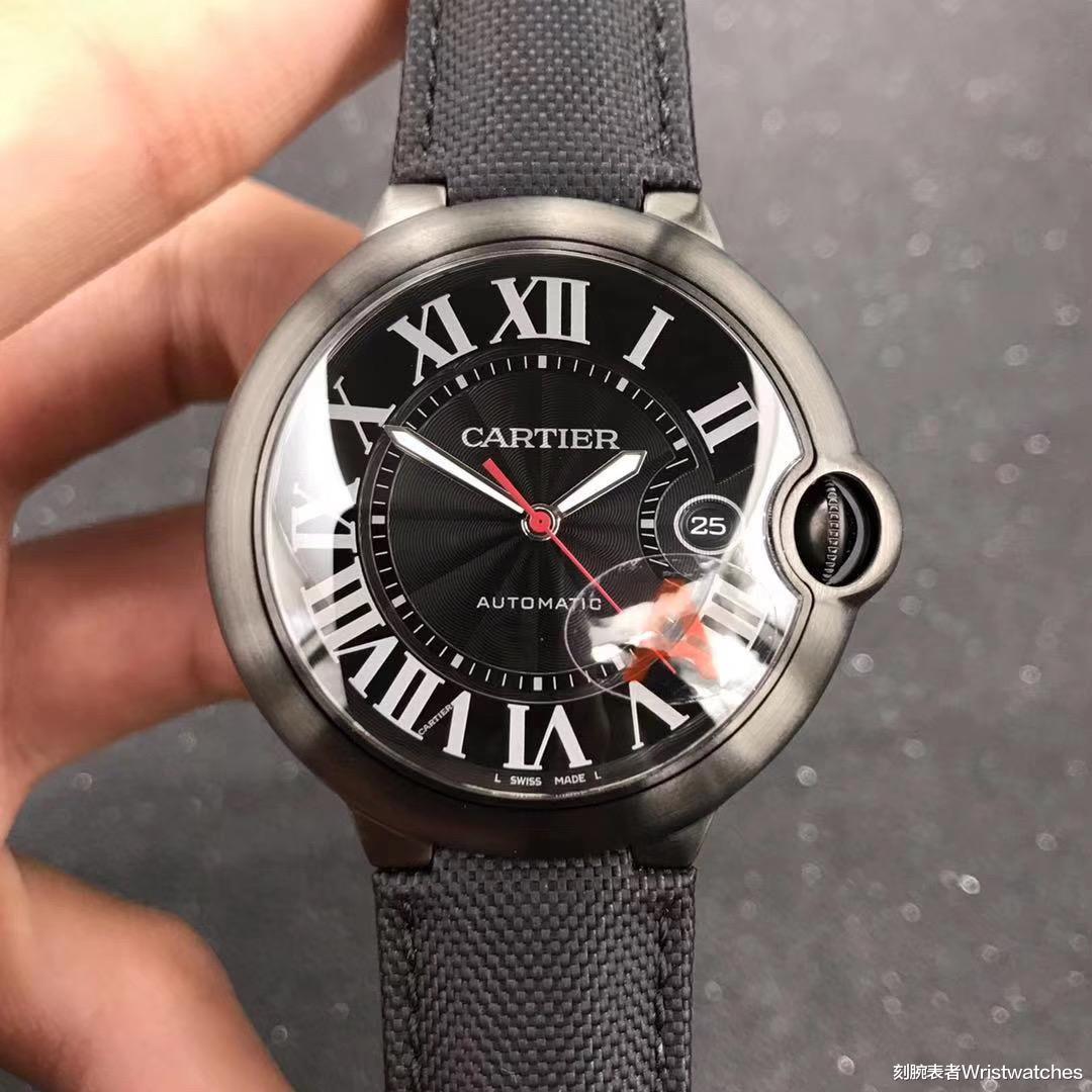 刻腕表者Wristwatches|「拒绝一眼假」V6厂卡地亚蓝气球黑骑士复刻表做工评测！