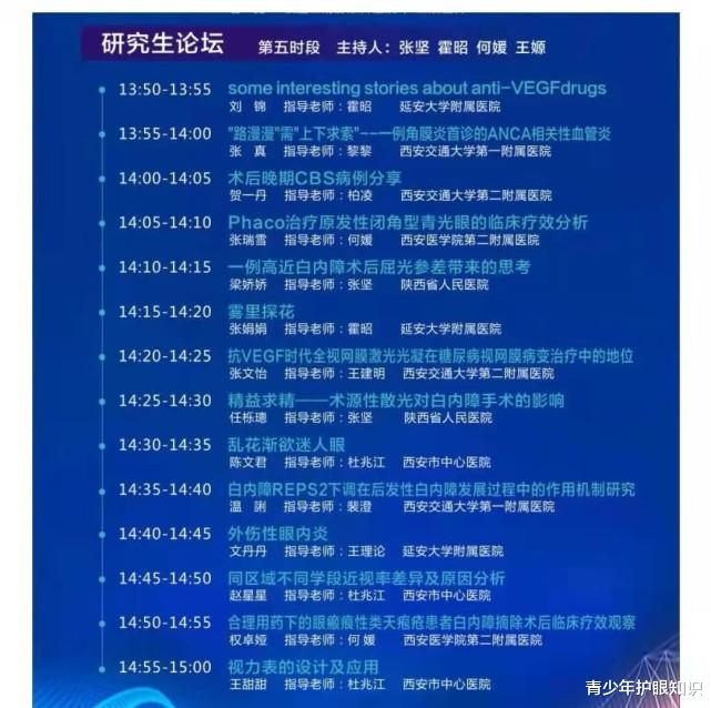 青少年护眼知识 第四届眼科诊疗新技术会议中,眼科专家分享光在近视形成中的作用