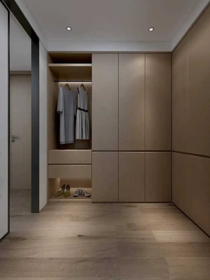 118平米的现代简约风，入户整个空间大气迷人，开放式的设计好看