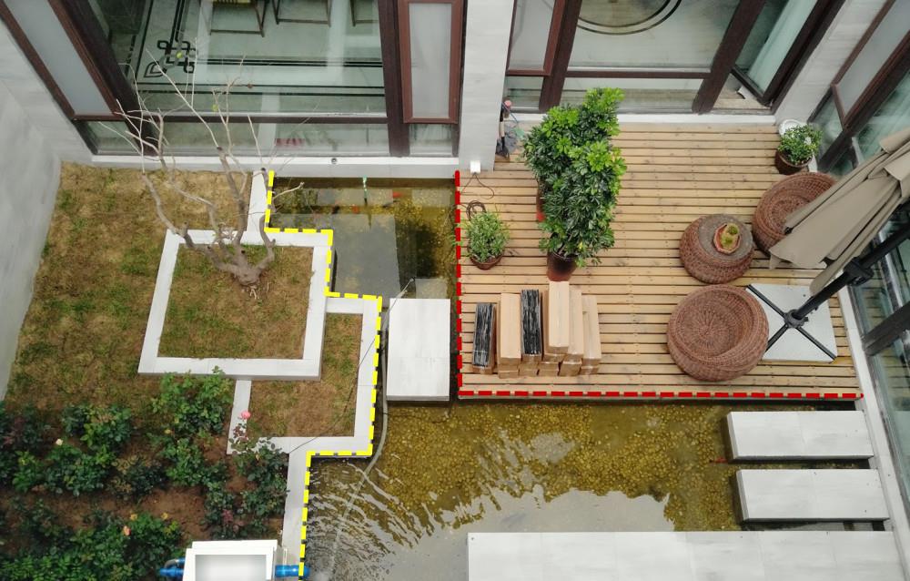 家里有个这样的小庭院待着都不想走!上面喝茶下面养鱼,谁见谁夸