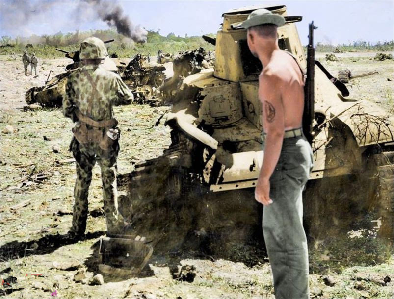 日军|二战残暴的日本兵，手里真的有坦克吗？苏军深感疑惑