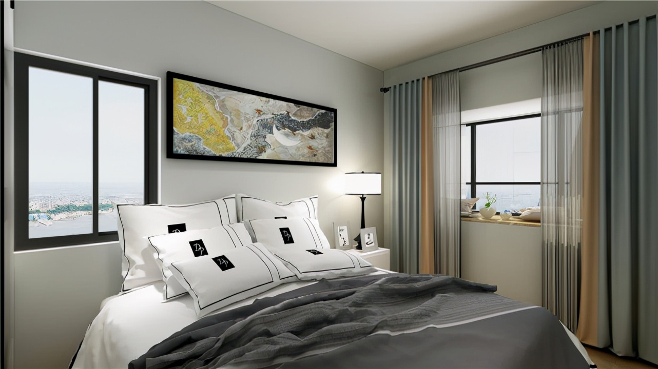 ?79㎡设计客餐厅空间开敞,客厅与餐厅在一个空间