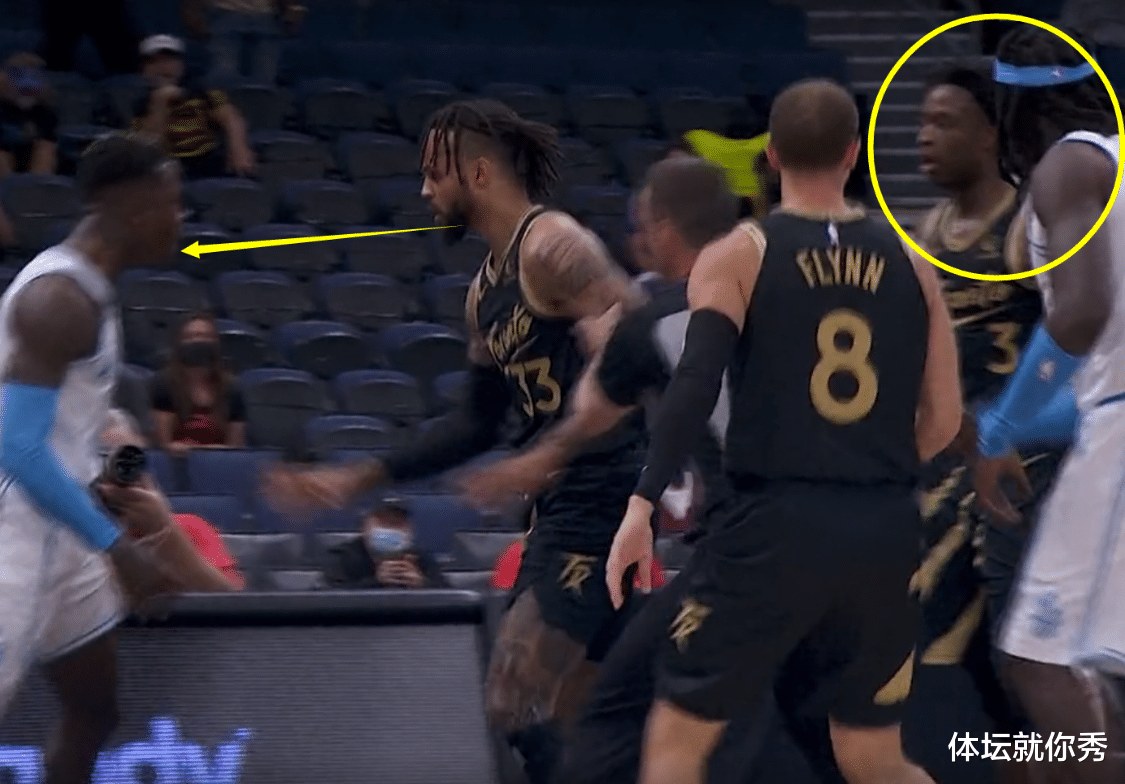 湖人隊|湖人猛龍沖突回放！20人亂作一團，詹姆斯目視全過程，誰注意塔克