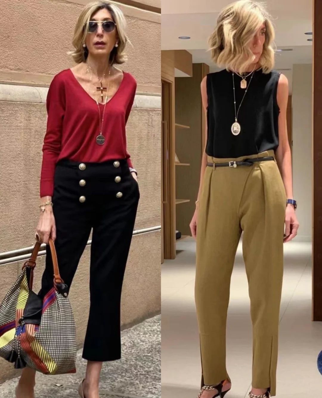 穿衣搭配|40+职场女性的穿搭法则，4个原则，多套搭配，放在办公室穿美爆了