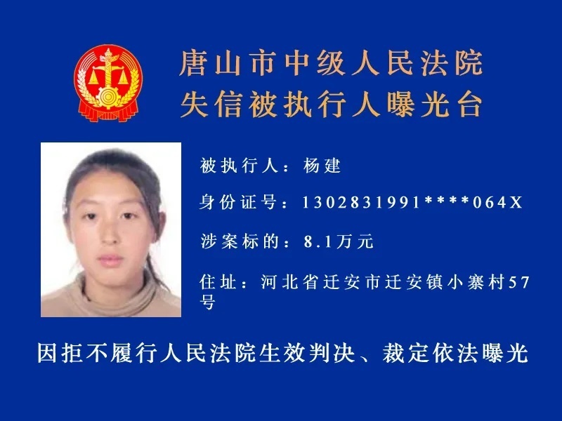 唐山发布 最高涉案标的600万元！唐山实名曝光15人！