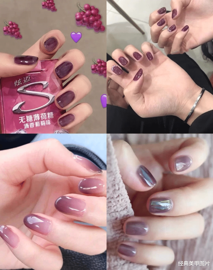打底裤|高贵优雅的紫色美甲，气质又巨显白，33款中肯定有你想要的