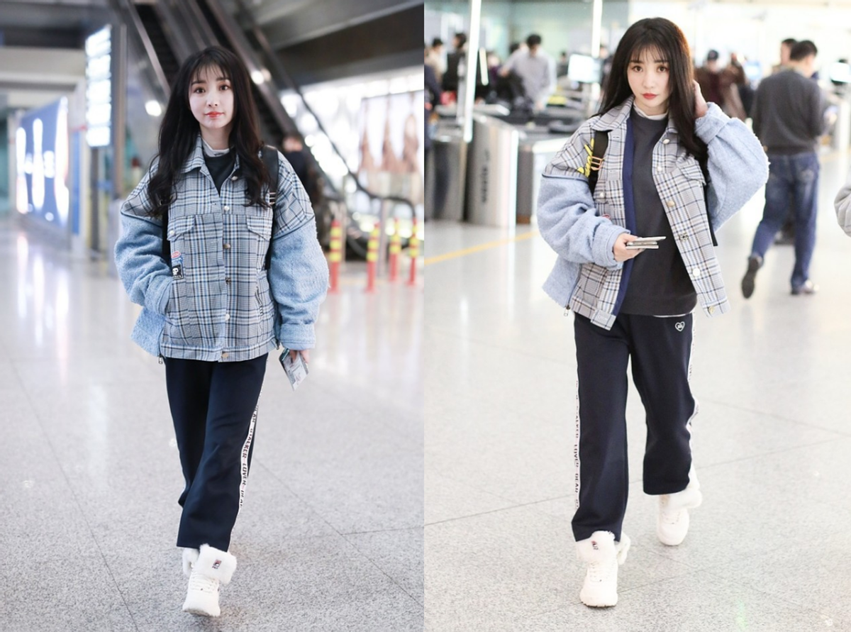 柳岩|41岁的柳岩丝毫不介意年龄，穿橘色上衣走少女路线，丝毫不违和