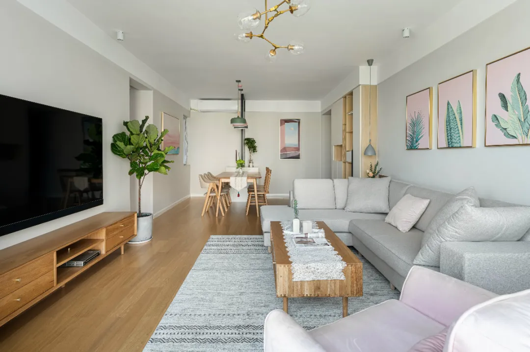 125㎡暖色调北欧风,活泼又不失温馨,家人都很满意!