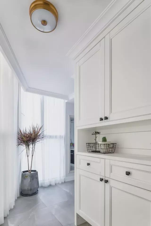 126㎡轻奢美式风，开放式客厅+书房，也太敞亮了吧！