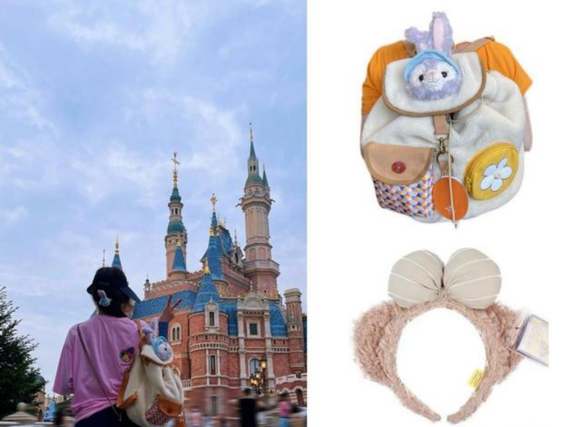 刘诗诗|刘诗诗不舍得破费，穿百元T恤配头套游迪士尼，依然美成在逃公主