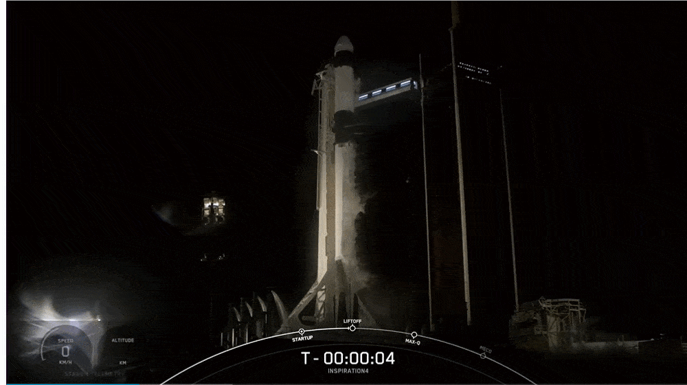 太空 人类首个全平民太空旅行!马斯克送4位乘客去太空玩3天