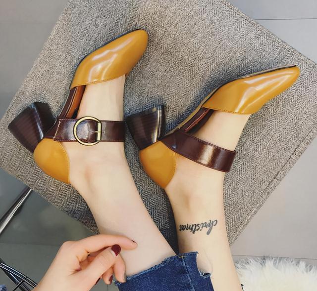 小九讲美业|时下流行的8款粗跟单鞋，你要的舒适显高它都有，真的美出范了