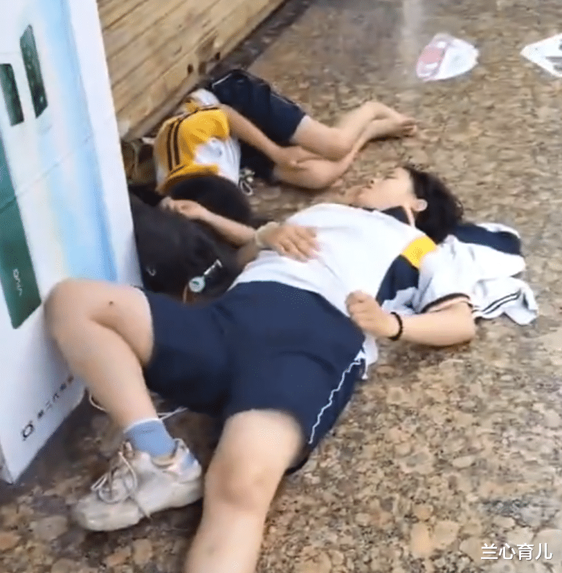 兰心育儿|早上6: 28分，躺在辅导班门口的两个孩子，揭露了鸡娃的残酷