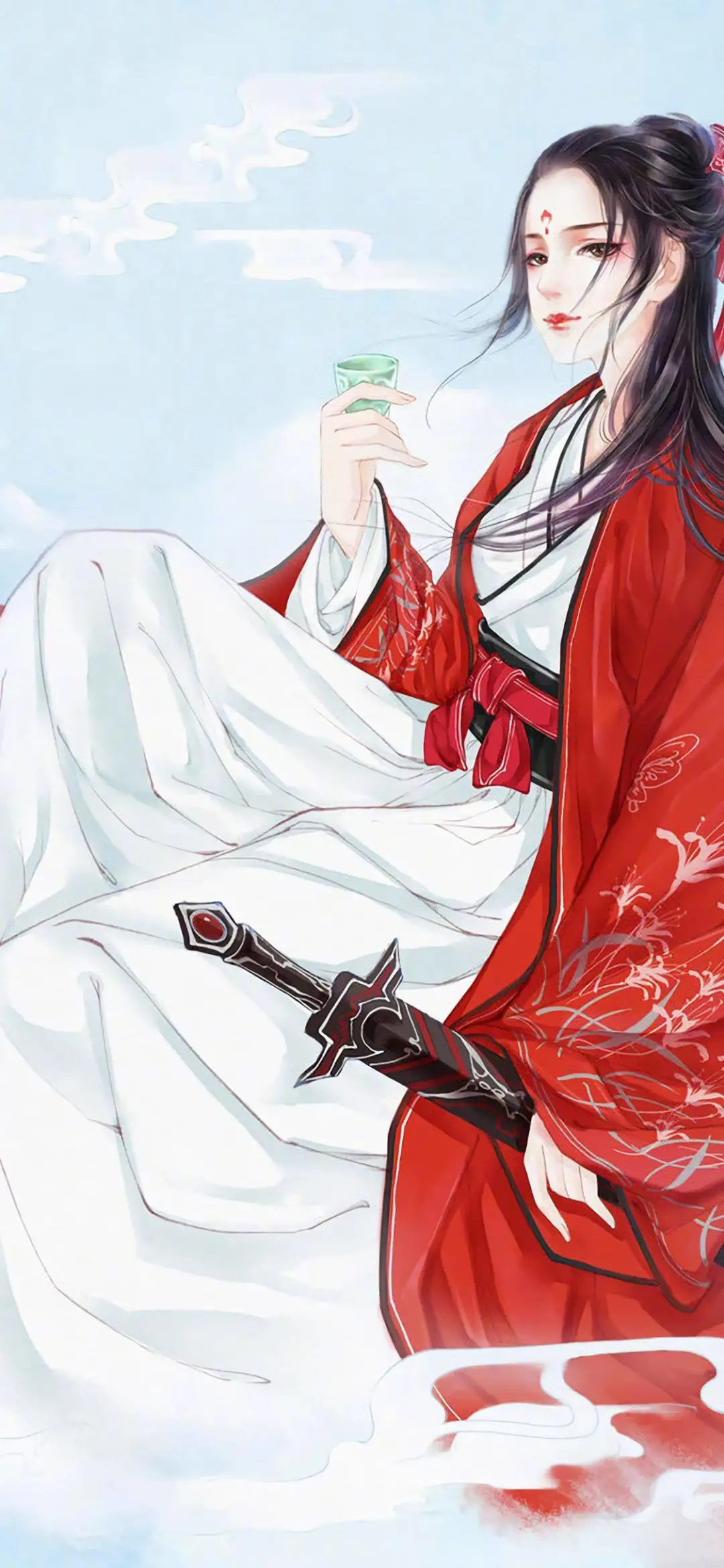 关之琳|霸气的执剑红衣美人