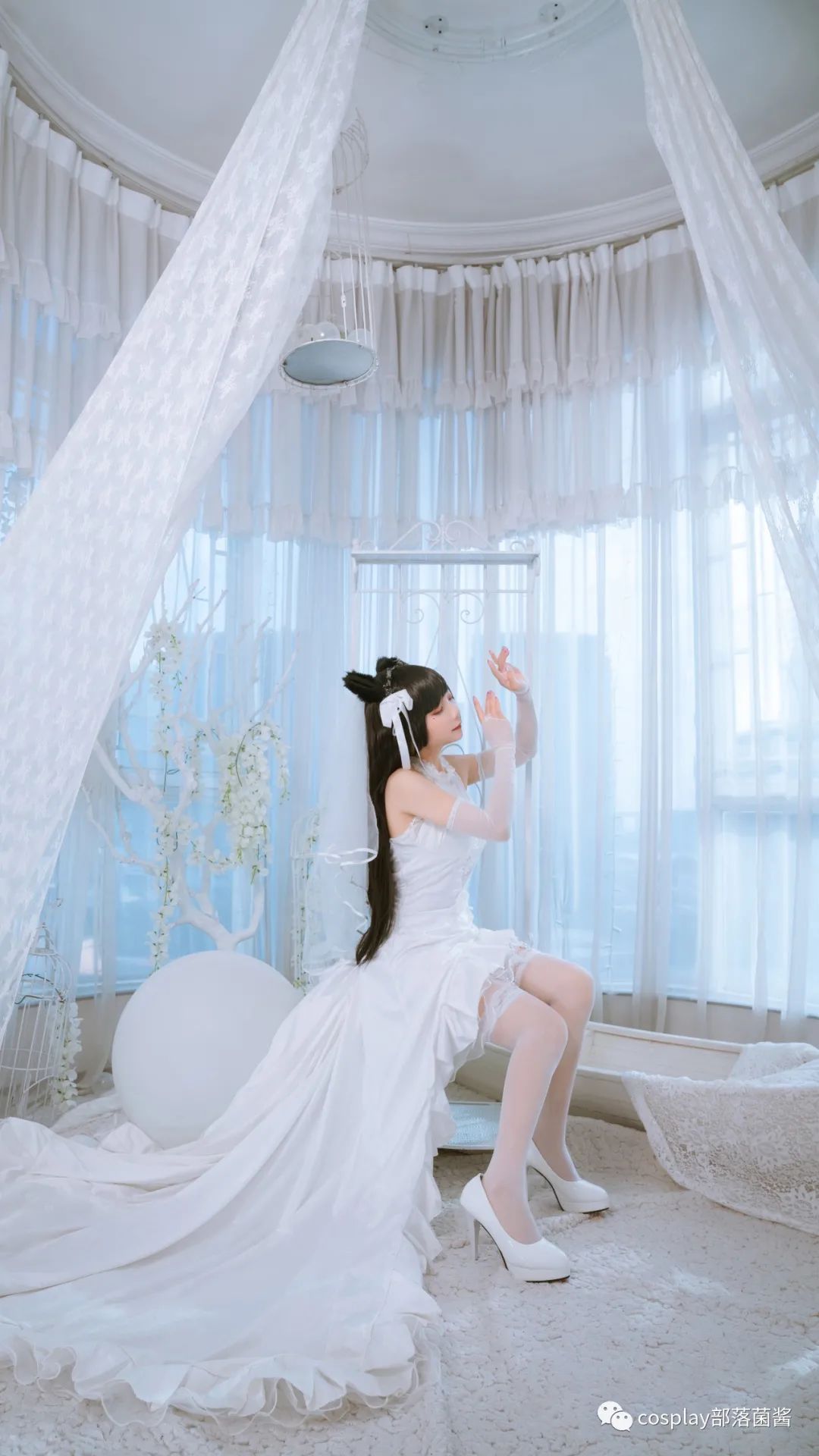 |cos:爱宕犬白色花的誓言cos正片@马猴烧酒,要疼惜哦