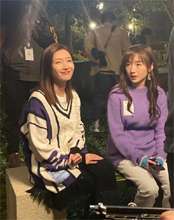 江疏影|《欢乐颂3》路透曝光，江疏影生图太绝了，高糊也藏不住女神颜值