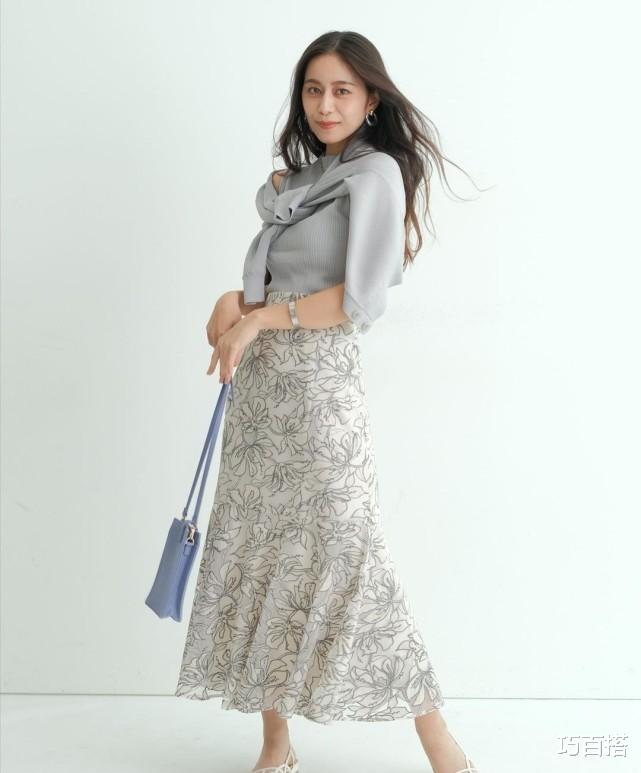 巧百搭|三伏天半身鱼尾裙真的“封神”了！与37分穿法搭配，气质又显腿长