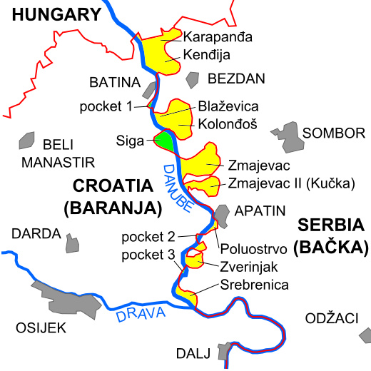 塞爾維亞和克羅地亞之間的土地，兩個國傢都不要，有人在當地建國-圖5
